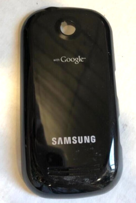 GENUINE Samsung Galaxy 5 V GT-i5500 Google BATTERY COVER Door BLACK smart phone