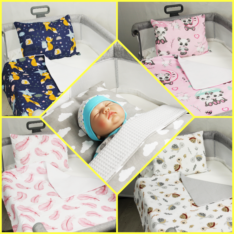 2pc BEDDING SET BLANKET+PILLOW compatible with tutti bambini