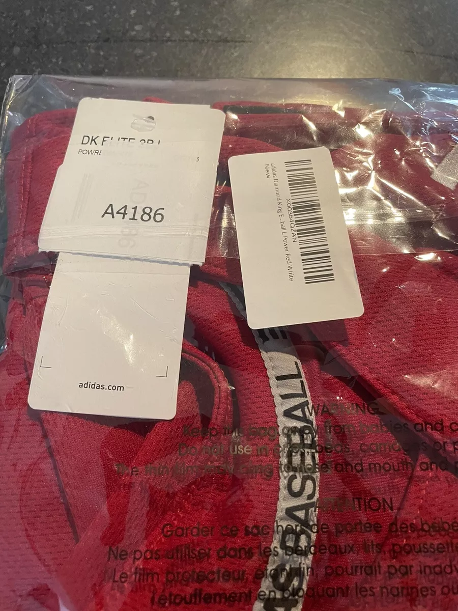 Men s Adidas Diamond King 2.0 Henley Baseball Jersey 2 Button Red Size Large