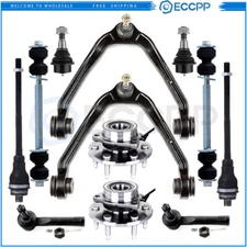 12Pieces Front Control Arm Ball Joint Tie Rod End For 2000-2006 Chevrolet Tahoe