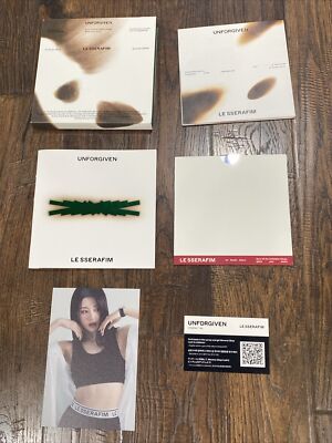 Unforgiven LE SSERAFIM CD Blazing Green With Photo Booklet Post