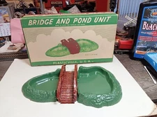 Plasticville O/S Bridge & Pond Unit w/ Box for American Flyer Lionel