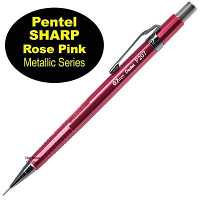 Pentel Sharp P207MBP3M1 Mechanical Pencils, 0.7mm, Metallic Series