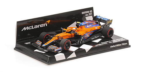 1:43 Minichamps 537216604 Lando Norris McLaren F1 MCL35M Abu Dhabi GP 2021