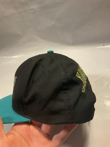 Vintage Jacksonville Jaguars American Needle Blockhead Snapback 90s Black USA - Picture 5 of 14