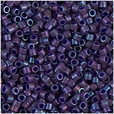DB135 Miyuki Delica Seed Beads, Size 11/0, Metallic Midnite Purple 7GM Tube