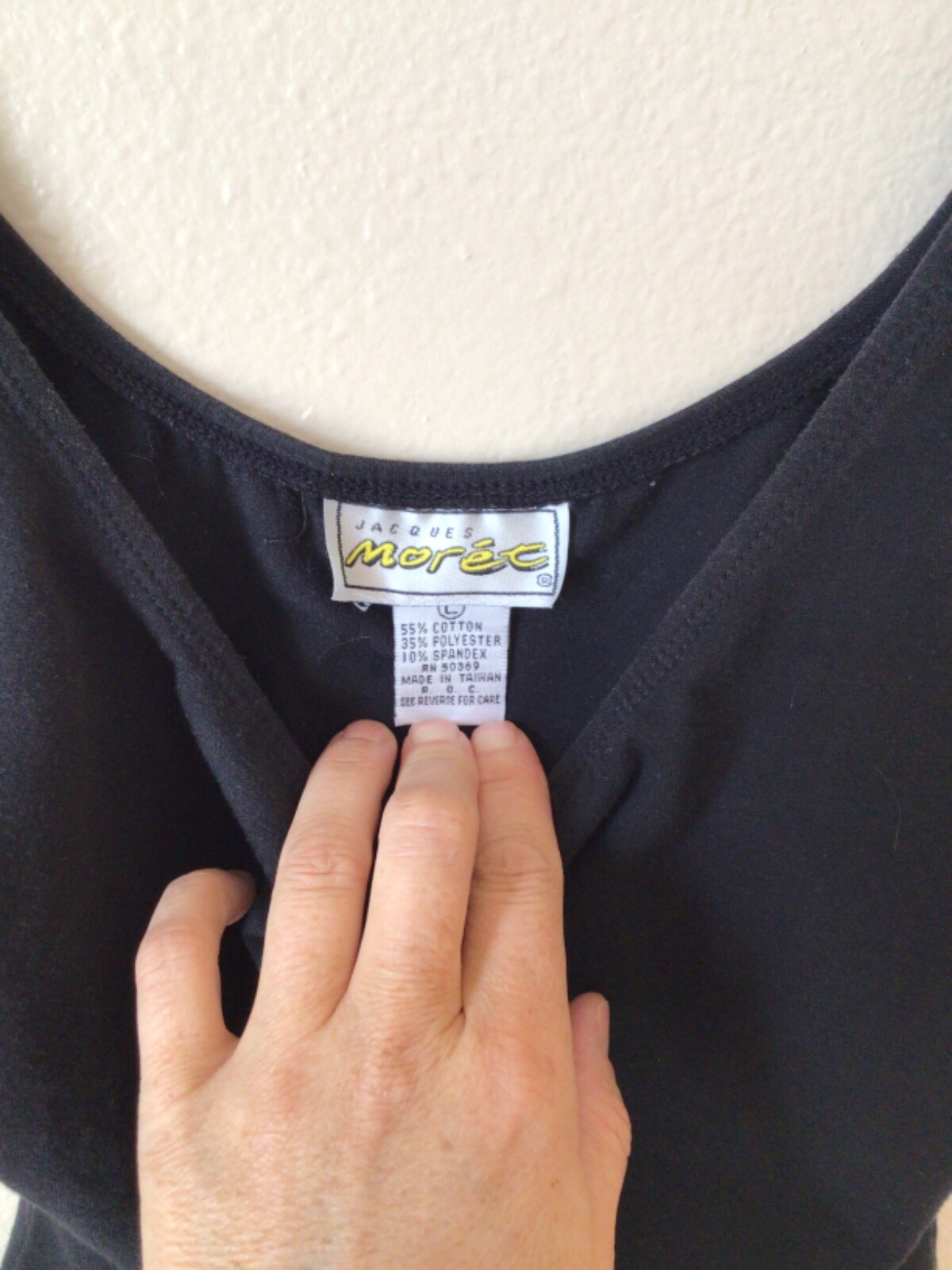 VTG RARE JACQUES MORE’T Body Suit Women’s Large Black image 2