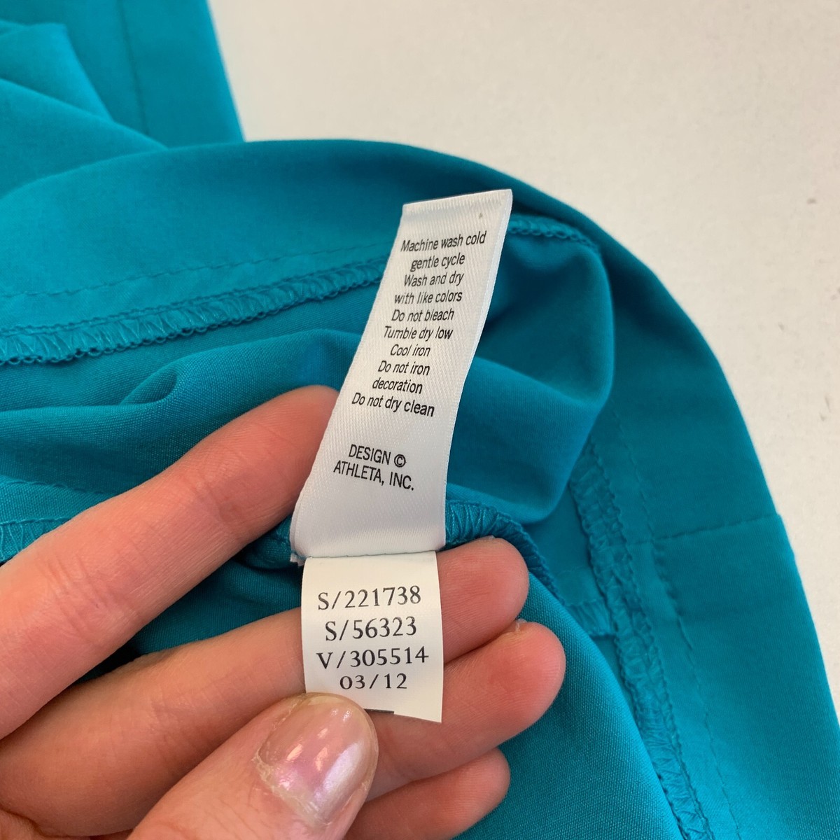 バッグ Athleta Featherweight Packable Dress Womens 2 P Petite Blue