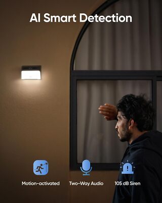 eufy Security Solar Wall Light Cam S120 Wireless Outdoor Camera 2K