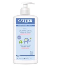Cattier Bébé - Lait de Toilette - Bio - 500 ml - Neuf