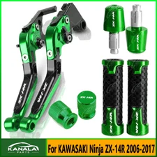 4PCS For KAWASAKI Ninja ZX-14R 2006-2017 Brake Clutch Levers Handle Grips Set
