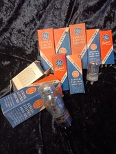 Lot Of 8 GE Vaccum Radio Tubes Untested