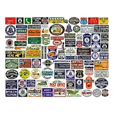 Model Train Signs, Multi Scale, 84 Telephone, Telegraph Signs , 1 STICKER SHEET