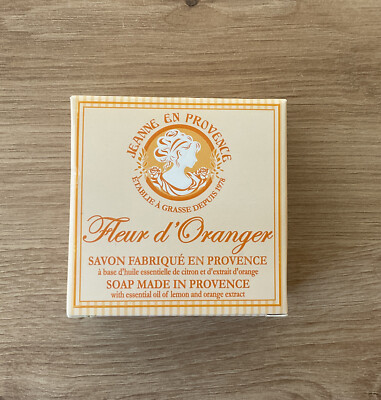 (129,90 /kg) Jeanne En Provence Fleur d ´Oranger Duftseife Orangenblüte 100g