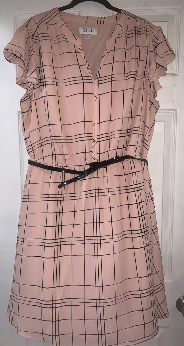 strapless open back dress Bailey Rose Checkered High Waist Flared Pants main image 0