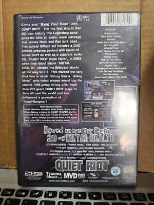 AUTOGRAPHED Quiet Riot Live! DVD 21st Century 20 Yrs Metal Health