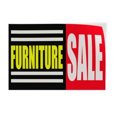 Decal Stickers Furniture Sale Red Business Vinyl Store Sign Label Retail