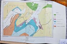 1913 Antique Geological Map of Sydney, Nova Scotia - Canada