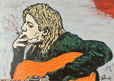 Original Ölgemälde Kurt Cobain  cm Moderne Kunst Unikat Daniel Pultorak