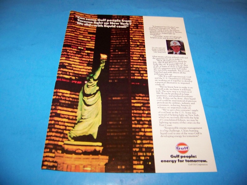 Gulf Oil Corporation "SRCII" Original Print Ad From Magazine Vintage 1981