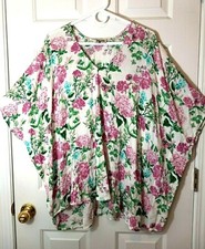 SHOW ME YOUR MUMU Women's Rayon Floral Print Relaxed Tunic Top Size XS