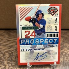 2024 Panini Prospect Edition - Ty Southisene Red Prizm /199 (AU, RC)