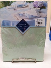 Tablecloth Damask table Linens 70  BARDWIL Round Linens / Sage Hydrangea NIP