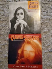 Curtis Stigers - Never Saw A Miracle & Sleeping With The Lights On  7" Singles 