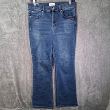 Nicole Miller Jeans Womens 12 Blue Soho High Rise Bootcut Stretch Denim NY