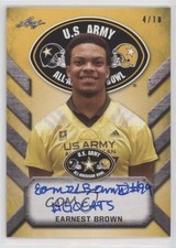 2017 Leaf Metal US Army All-American Bowl Yellow 4/10 Earnest Brown IV Auto u0h
