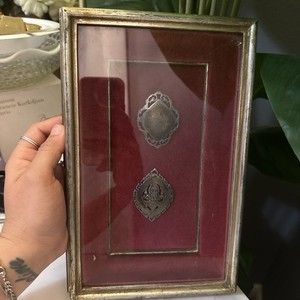 Vintage Siam Sterling Framed Art