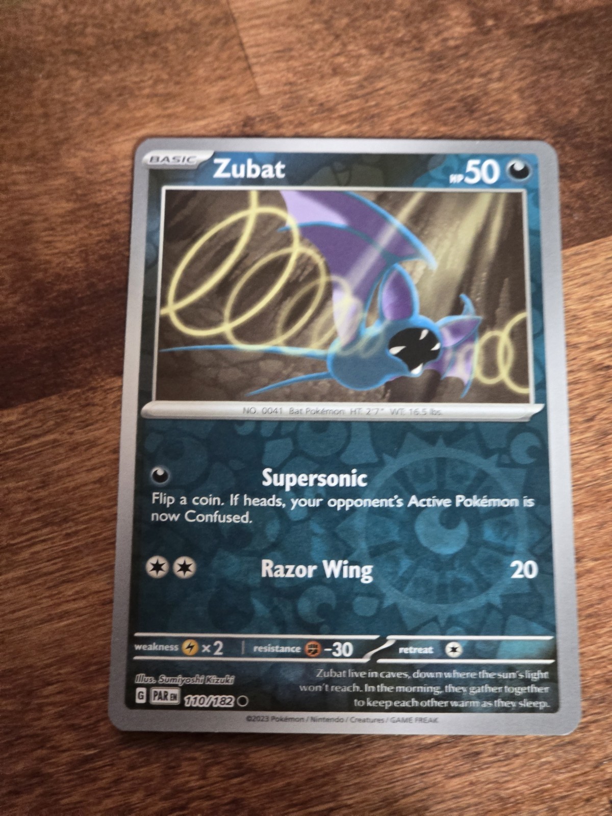 Team Rocket's Zubat 120/182 Sv10: Destined Rivals Reverse Holo