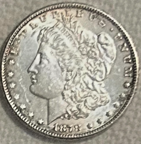 1878 S Morgan first year minted and in BU condition WOW free ship Sigma tested++