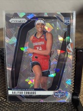 Aaliyah Edwards Rookie Card 2024 Panini Prizm WNBA Cracked Ice Image Variation