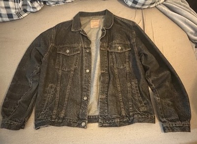 Vintage Levi s Jeansjacke Grau