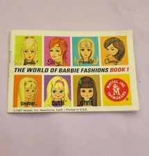 Vintage 1967 Mattel The World Of Barbie Fashions Booklet-Book 1
