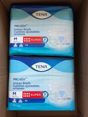 TENA ProSkin Unisex Adult Diapers with Tabs Maximum Absorbency Medium -28 CT