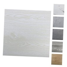 Peel and Stick Floor Tile Waterproof Self Adhesive 10 PACK 10 White Wood