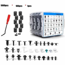 1101PCS Car Retainer Clips Auto Fasteners Push Trim Clips Pin Rivet Bumper Kit