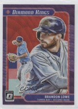 2021 Panini Donruss Optic Diamond Kings Red Wave Prizm Brandon Lowe #1 0c6