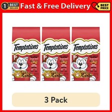 (3 Pack) Temptations Block Party Bbq Dry Cat Food, 3.15 Lb Bag 3.17 per pound