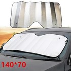 <!--F#f_0-->Auto Car Front And Rear Windscreen Foldable Reflective Sunshade 140 X 70 Cm<!--F/-->
