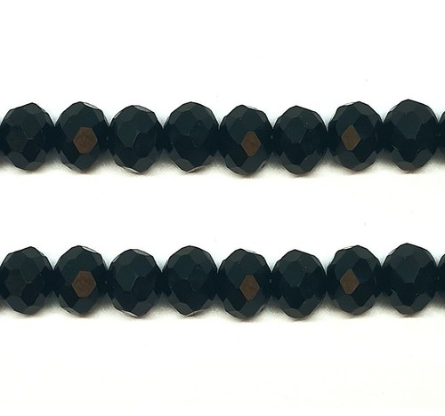 50 Stk. flach rund facettierte Kristall Rondell lose Perlen Auswahl an Farben - Picture 3 of 29