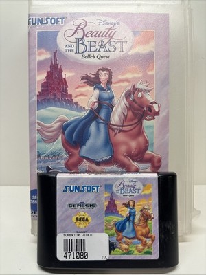 Disney's Beauty And The Beast Belle's Quest Sega Genesis No Manual-Video Store