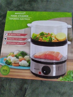 Brentwood TS-1005 2-Tier 5 Quart Electric Food Steamer 