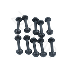 10x Connectors Fit Motu Leg Band For Vintage Figures Black Rubber US