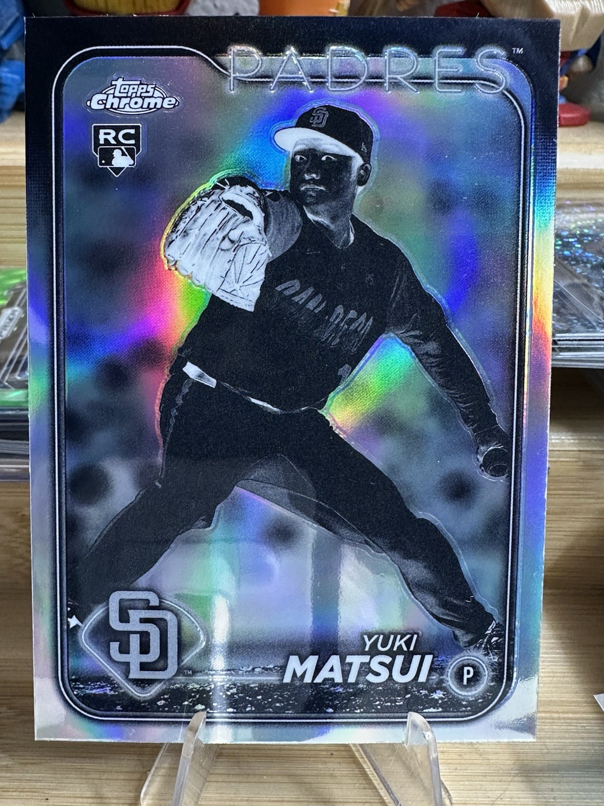 Yuki Matsui (RC) Negative Refractor 2024 Topps Chrome #116