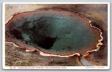 Vtg MORNING GLORY SPRING Yellowstone Park Postcard Haynes Photo Divided Back