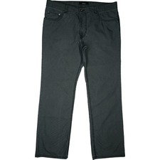 Pantalone jeans Brax W38 L30 grigio uomo elasticizzato tessuto Cooper sottile gamba dritta 54 XL