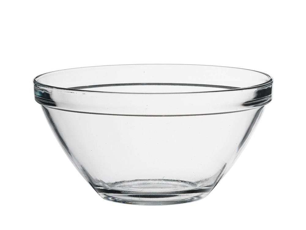 Pack Of 6 Stackable Glass Cups Pompeii Transparent Bormioli Rocco